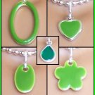 Green Easy Switch pendant set- Fashion Doll Jewelry