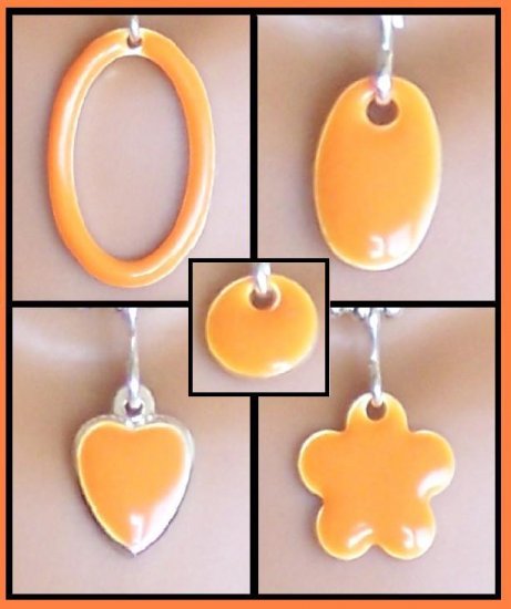 Orange Easy Switch pendant set - Fashion Doll Jewelry