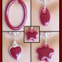 Maroon Easy Switch pendant set - Fashion Doll Jewelry