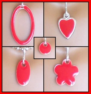 Red Easy Switch Pendant set - Fashion Doll Jewelry