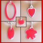 Red Easy Switch Pendant set - Fashion Doll Jewelry