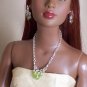 Graduated peridot and sterling - Fashion Doll Jewelry