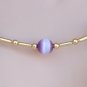 Cat's eye "Tin Cup" style set - Gold and purple