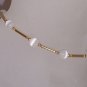 Cats eye "Tin Cup" style set - Gold and White