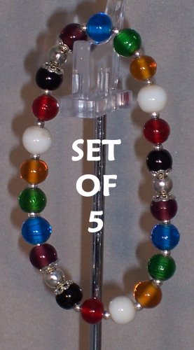 Colors of Faith bracelets - set of 5