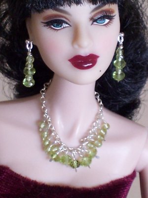 Peridot Drops - Fashion Doll Jewelry