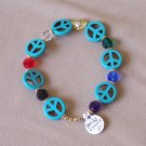 Peace and Faith bracelet - gold