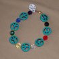 Peace and Faith bracelet - gold
