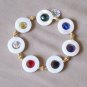 Swarovski and shell Colors of Faith - bracelet