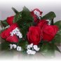 Dozen Red Rose Bud Pens
