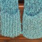 Blue tones boucle scarf with pockets!