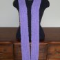 Lavender fuzzy boa skinny scarf
