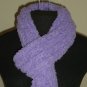 Lavender fuzzy boa skinny scarf