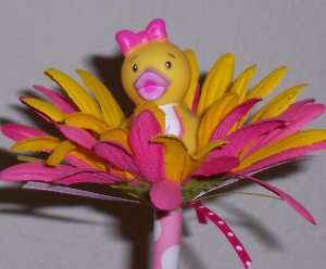 Baby girl ducky Bloomin' Pen - set of 4