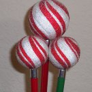 Peppermint Twist Globe Pens - set of 3