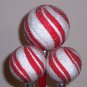 Peppermint Twist Globe Pens - set of 3