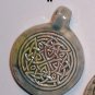 Blue ceramic pendant- Complex Celtic Knot