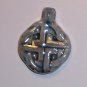 Blue ceramic pendant- Simple Celtic Knot