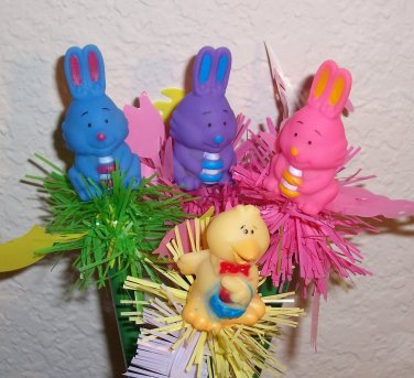 Easter character springy   pens- set of 4