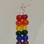 Round Glass Rainbow Earrings