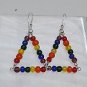 Rainbow Triangle Earrings