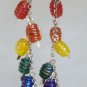 Rainbow Barrel Cluster Earrings