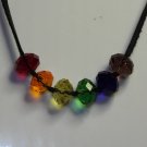 Big Crystal Beaded necklace