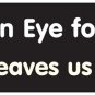 An Eye for an Eye leaves us all blind - bumper sticker
