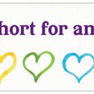 Life's Too Short Rectangle bumper sticker