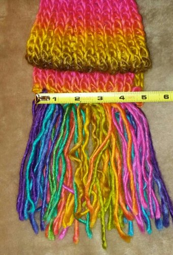 Standard Rainbow Scarf with fringe