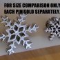 Snowflake Lapel pin - Large