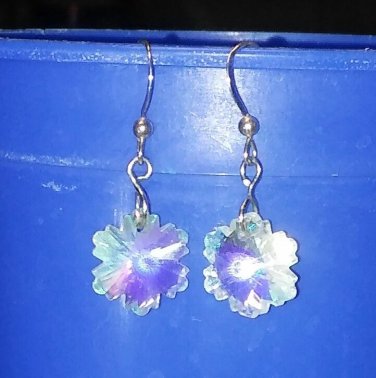 Crystal snowflake earrings