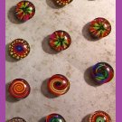 Rainbow Pattern Magnets- Set of 5
