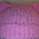 Knit Pussy Hat- Pink Fuzzy Yarn