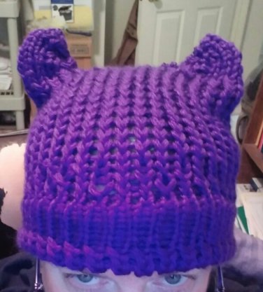 Knit Pussy Hat- Name Your Color Yarn