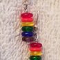 Rainbow Stacked Discs Earrings