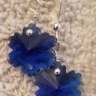 Blue Snowflake Earrings
