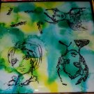 Mod Girls Ceramic Coaster - set of 4