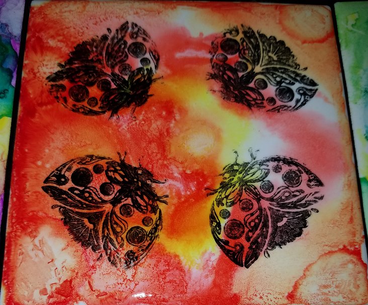 Birds and Bugs - Set of 4 coasters
