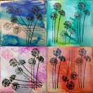 Agapanthus Coasters- Set of 4