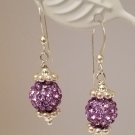 Sparkle Ball Earrings - Luton Lavender