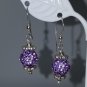 Sparkle Ball Earrings - Luton Lavender
