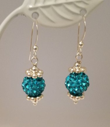 Sparkle Ball Earrings - Burch Blue
