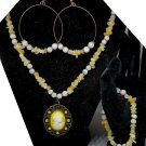 Aragonite & White Jade Set