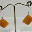 Diamond Shaped Red Aventurine Earrings