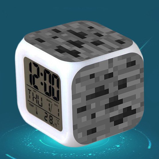 Minecraft 33 LED clock Digital Alarm Clock Kids