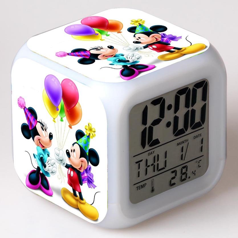 Mickey Mouse Disney 09 LED clock Digital Alarm Clock Kids