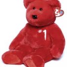BEANIE BABY Ty toys Red #1  bear. (1st generation)