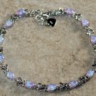 Silver Elegant Purple Fire Opal Teardrop Bracelet Jewelry Woman Gift Silver Elegant Purple Fire Opal Teardrop Bracelet Jewelry Woman Gift