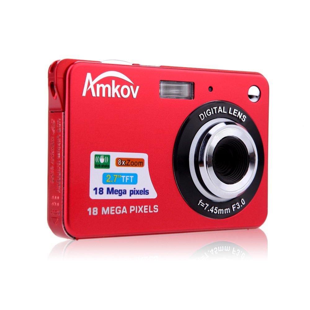 Digital Camera 18MP 8x Zoom Video Camera Smile Capture Mini Camera